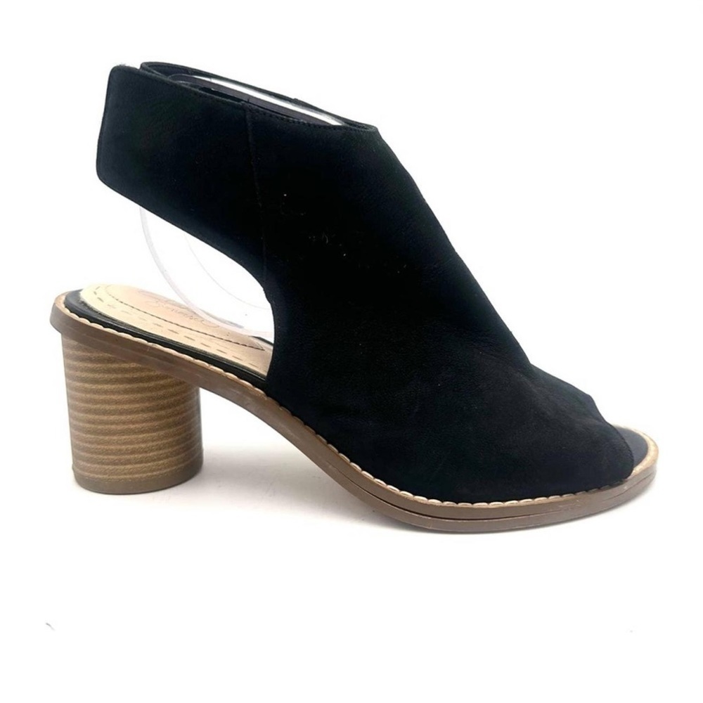 Clarks sumerset glacier charm open toe black bootie sandals shoes size 7